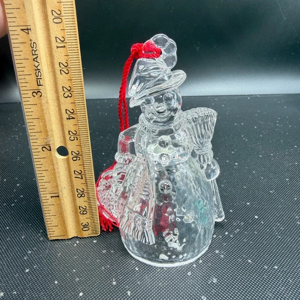 Marquis by Waterford Crystal Snowman Bell Ornament 1st‎ Issue Germany Boxed